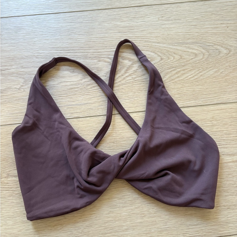BuffBunny Mauve Bralette with Cross-Back
